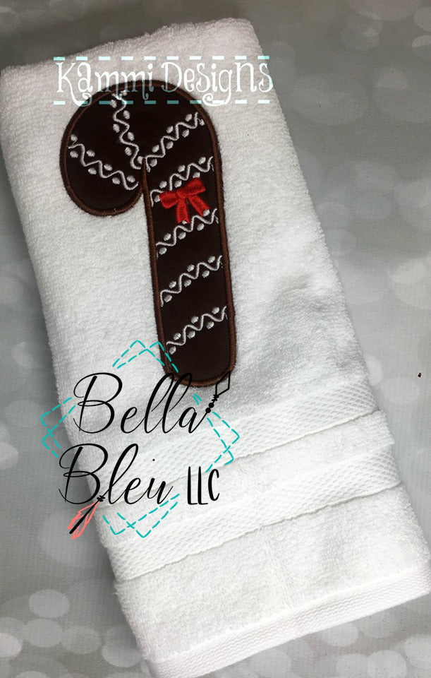 Christmas Embroidery - Machine Embroidery - Gingerbread Machine Embroidery design - Candy Cane Embroidery - Instant Download - Digital File