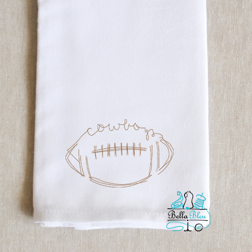 Cowboys Signature Mascot Football Bean Stitch