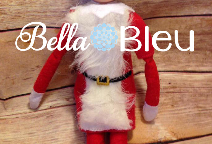 ITH In The Hoop Elf "Mrs. Santa Claus" Dress Sweater Shirt Machine Embroidery Design