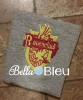 Inspired set of Harry Potter House Names Filled and Applique Machine Embroidery design