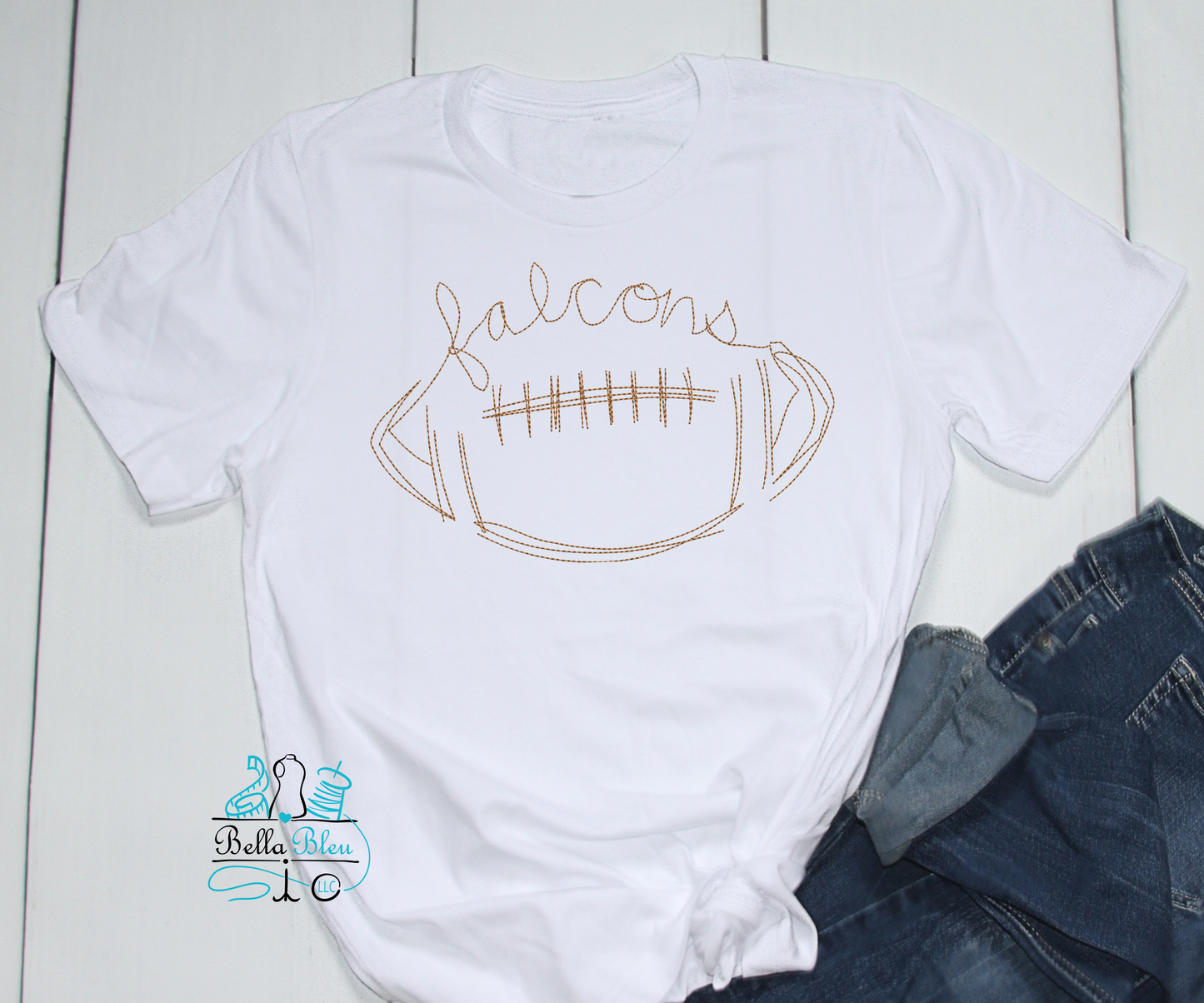 Falcons Signature Mascot Football Bean Stitch