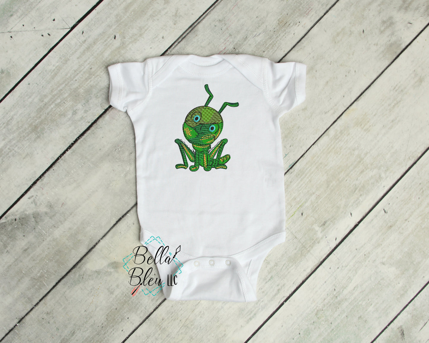 Color blend Grasshopper Insect Bug Machine Embroidery Design