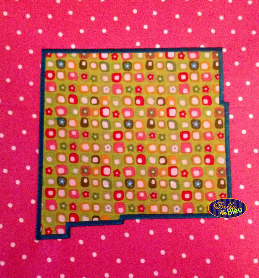 New Mexico State Applique Embroidery Design Monogram