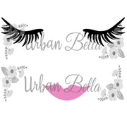 Lashes & Lips Sublimation png file