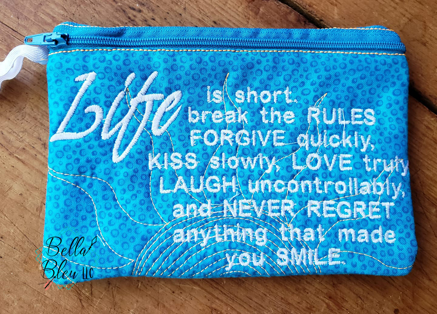 ITH Life is Short Zipper bag wallet