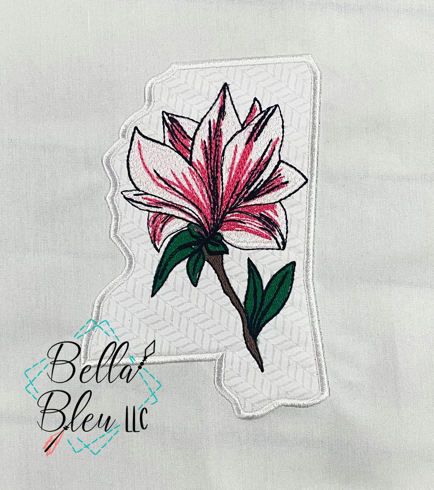 Mississippi State Applique with Magnolia