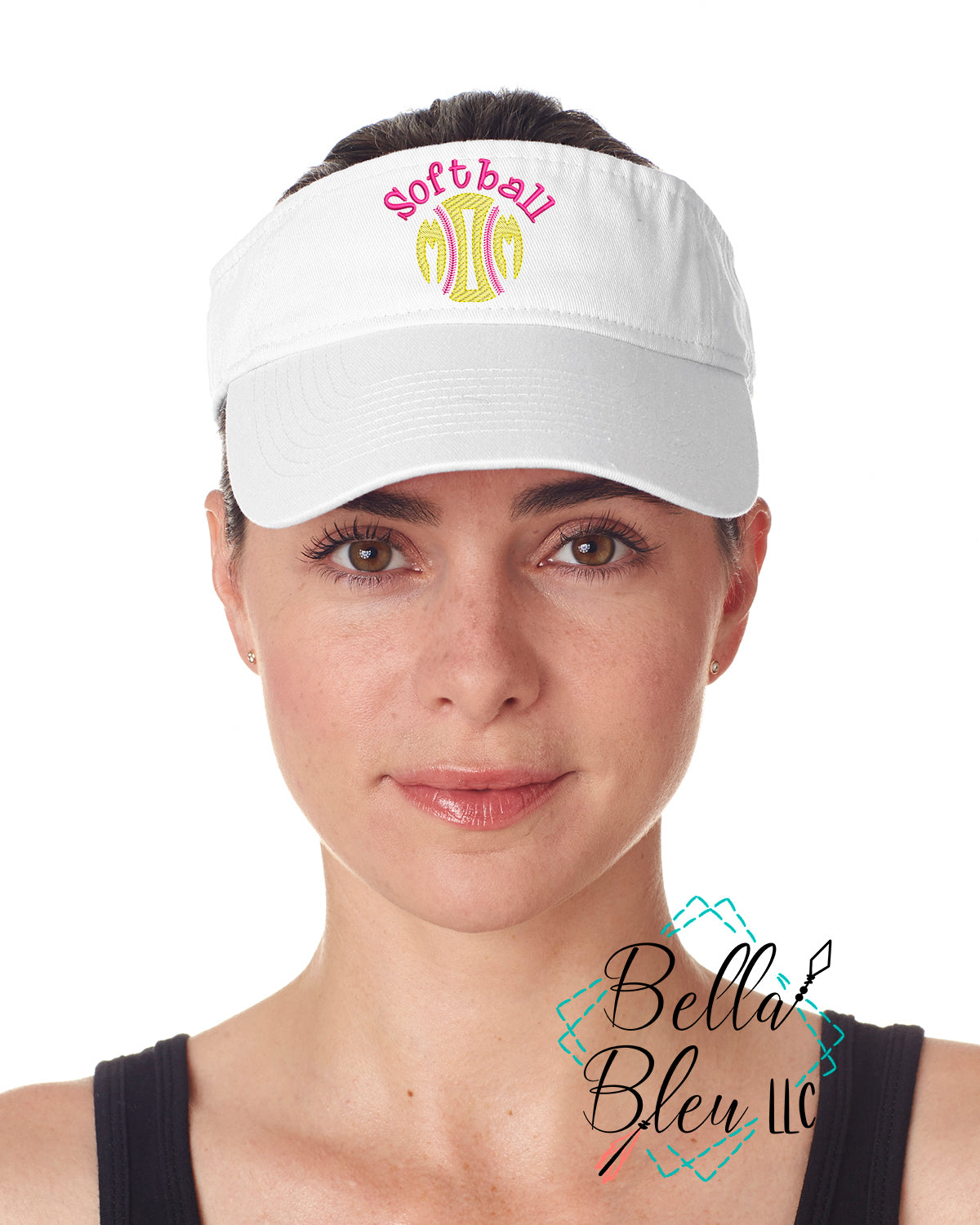 Softball Mom Sketchy Baseball Hat Cap Machine Embroidery Design