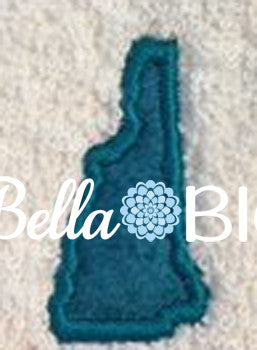 State of New Hampshire Machine Applique Embroidery Design