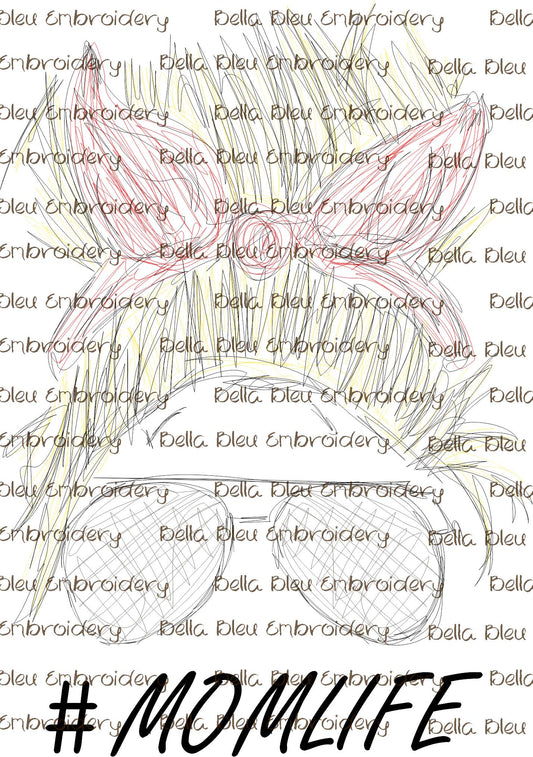 Mom Life Scribble Sublimation