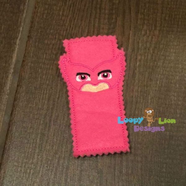 ITH Owl Girl Freezer Pop Popsicle Holder