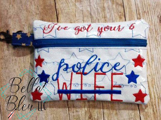 ITH Police Wife Zipper bag wallet