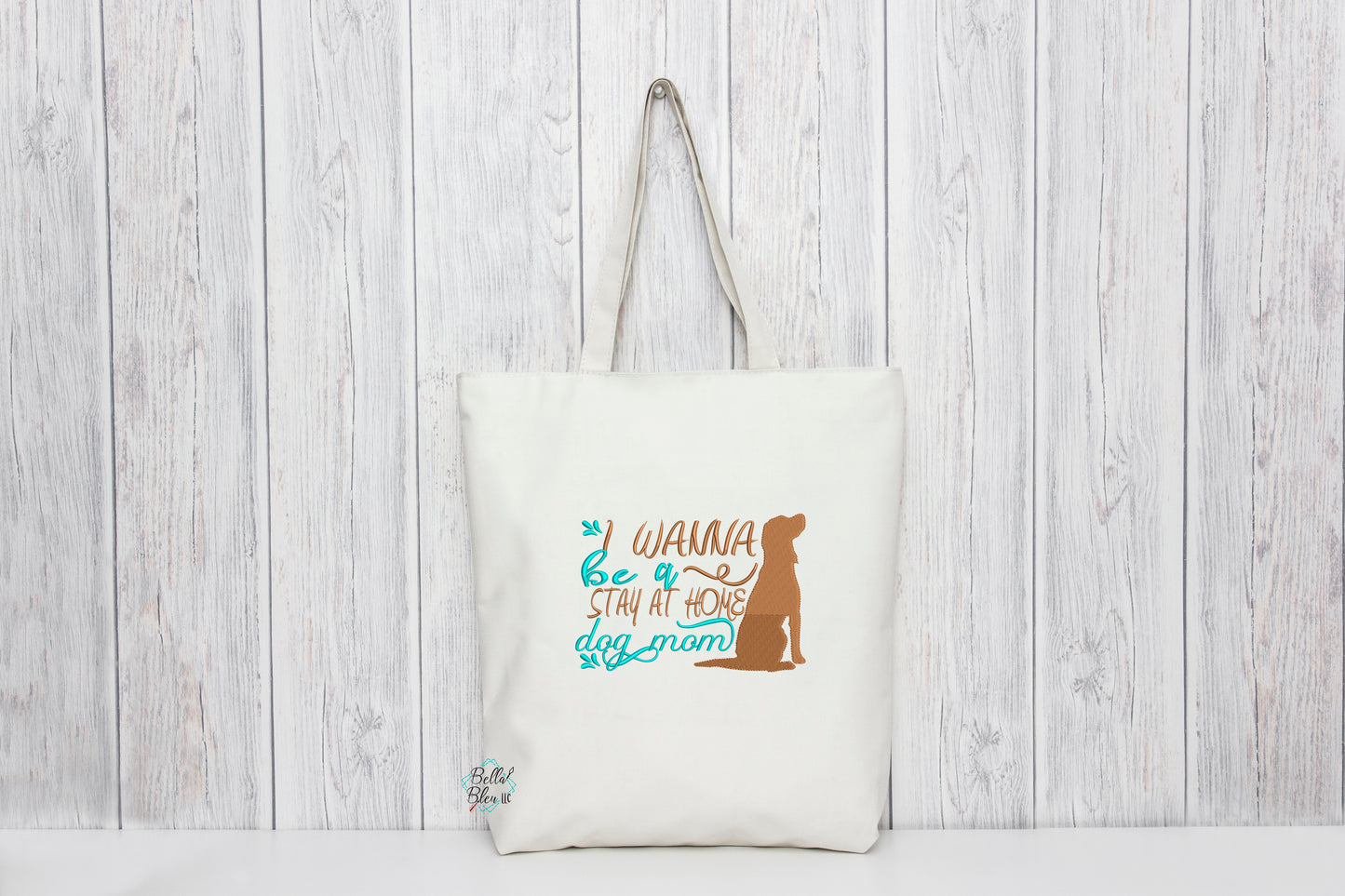 I want to be a stay at home dog mom Rescue machine Embroidery design