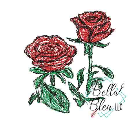 Rose 3 Scribble