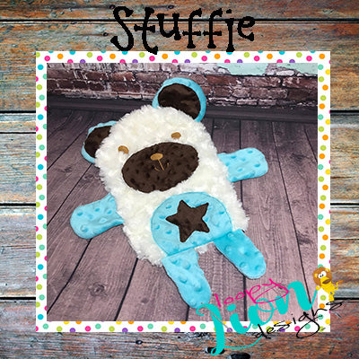 ITH Teddy Bear Snuggle Lovey Embroidery design