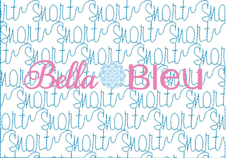 Quilt Stippling Stipple Snort Pig Saying Motif stipple with Reading book machine embroidery design