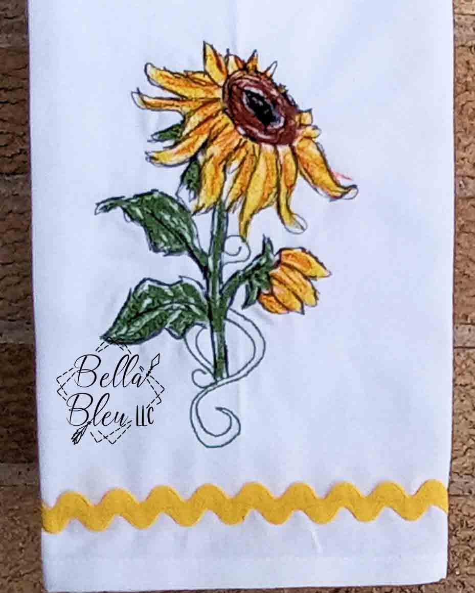Sunflower Scribble 6
