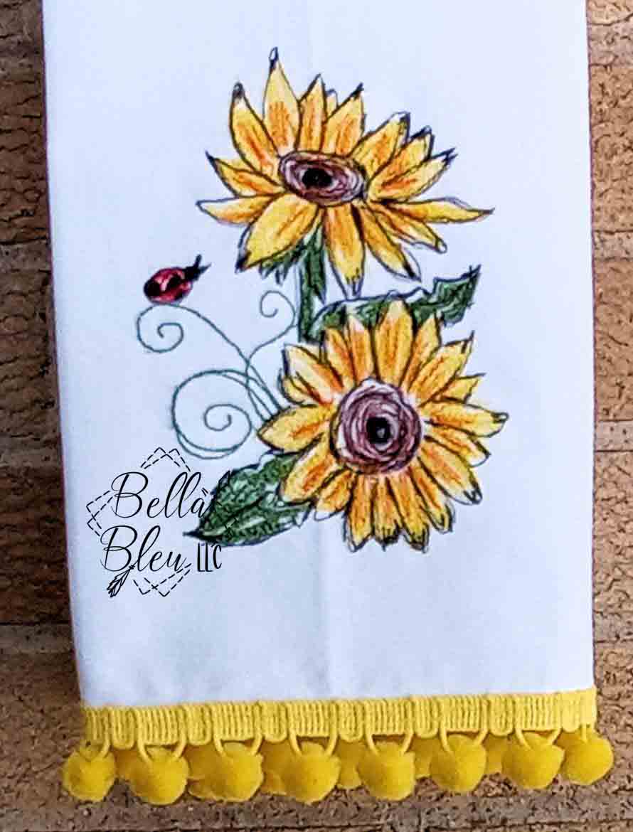 Sunflower Scribble 4