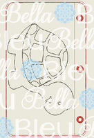 Ith Sea Turtle Coloring Page Pages machine embroidery design