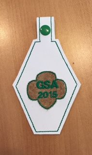Trefoil Key fob ITH