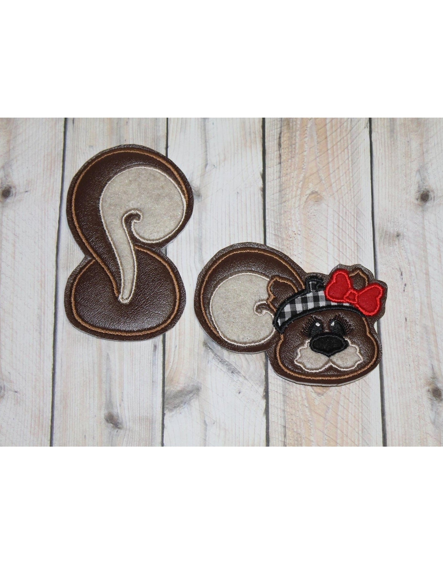 KRD Squirrel Face and Butt Applique