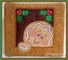 Gingerbread Square Applique - 4 Sizes!
