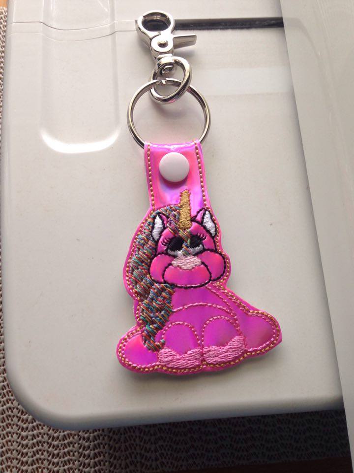 KRD Keyfob Unicorn Feltie
