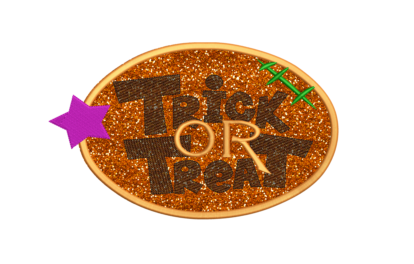 Trick or Treat applique sketchy design