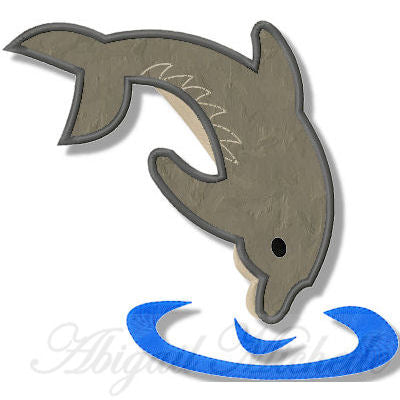 Dolphin Jumping Applique - 3 Sizes!