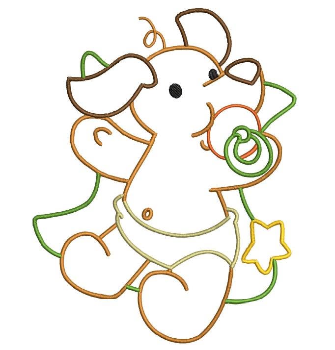Tender Dog Baby Outline