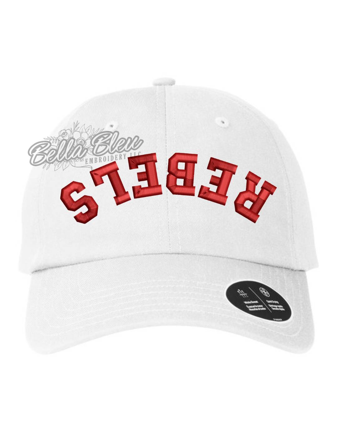 Rebels Upside Down Hat embroidery design