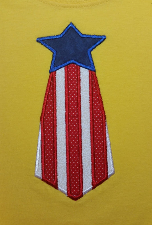 KRD American Flag Tie Applique