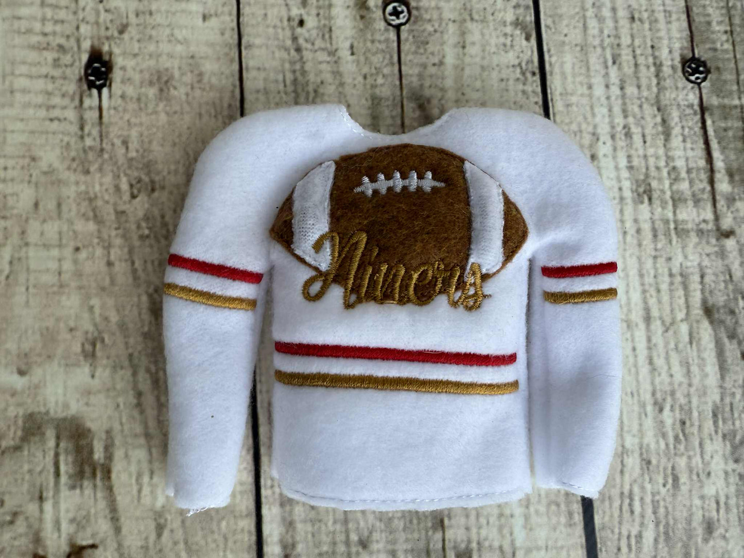 Niners Football ITH Elf sweater shirt