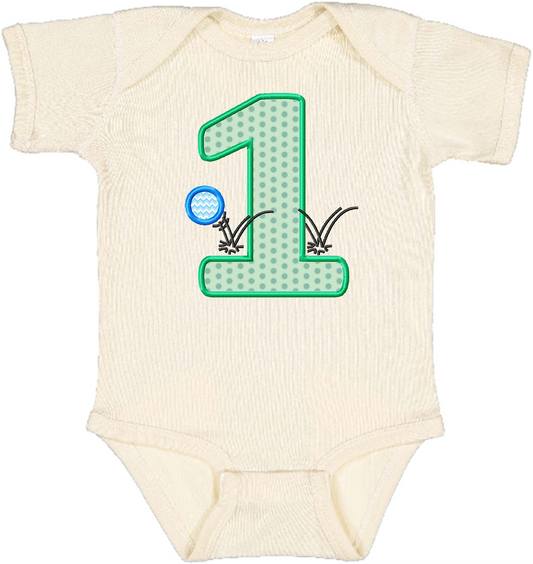 KRD 1st Birthday Applique with Bouncy Ball