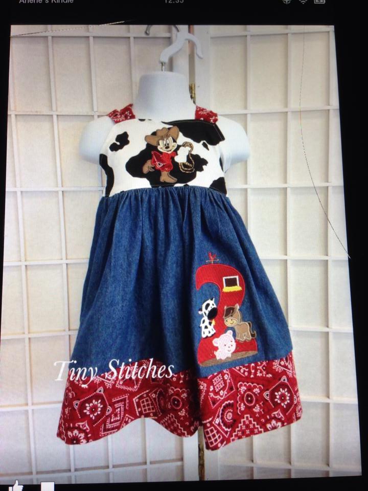 KRD Farm Animals Birthday Applique Number 2