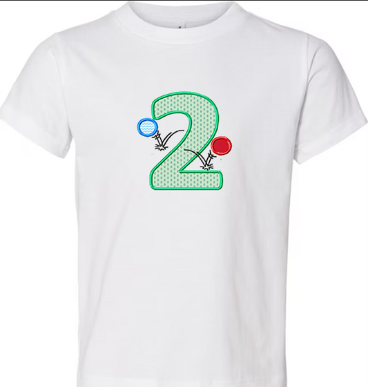 KRD 2nd Birthday Applique with Bouncy Ball