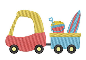 Heading to the beach Cozy Coupe Sketchy design