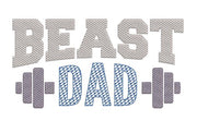 Beast Dad Fathers Day saying design sketchy