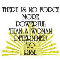 Determined to Rise Positive Saying
