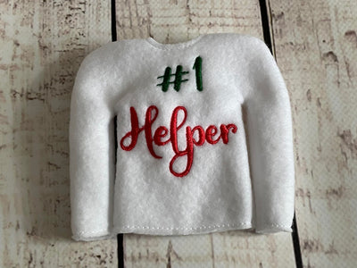 #1 Helper Christmas Elf ITH Sweater