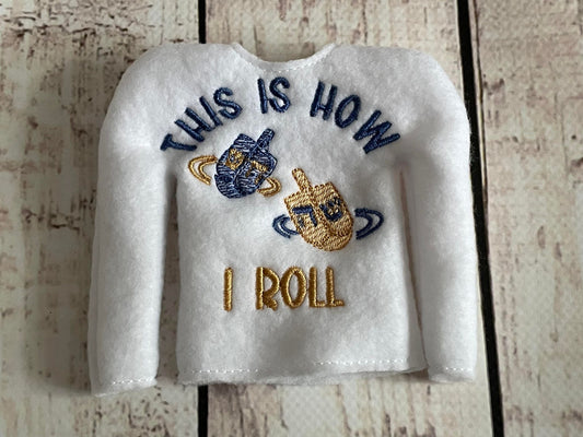 This is how I roll Hanukkah Christmas Elf ITH Sweater