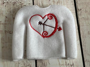 Valentines Day Christmas Elf ITH Sweater