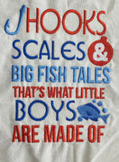 Hooks Scales & Big Fish Tales Boy design