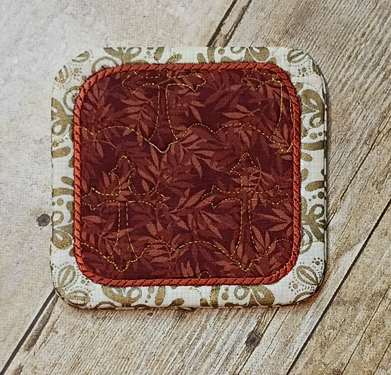 ITH Cross Stipple Mug Rug