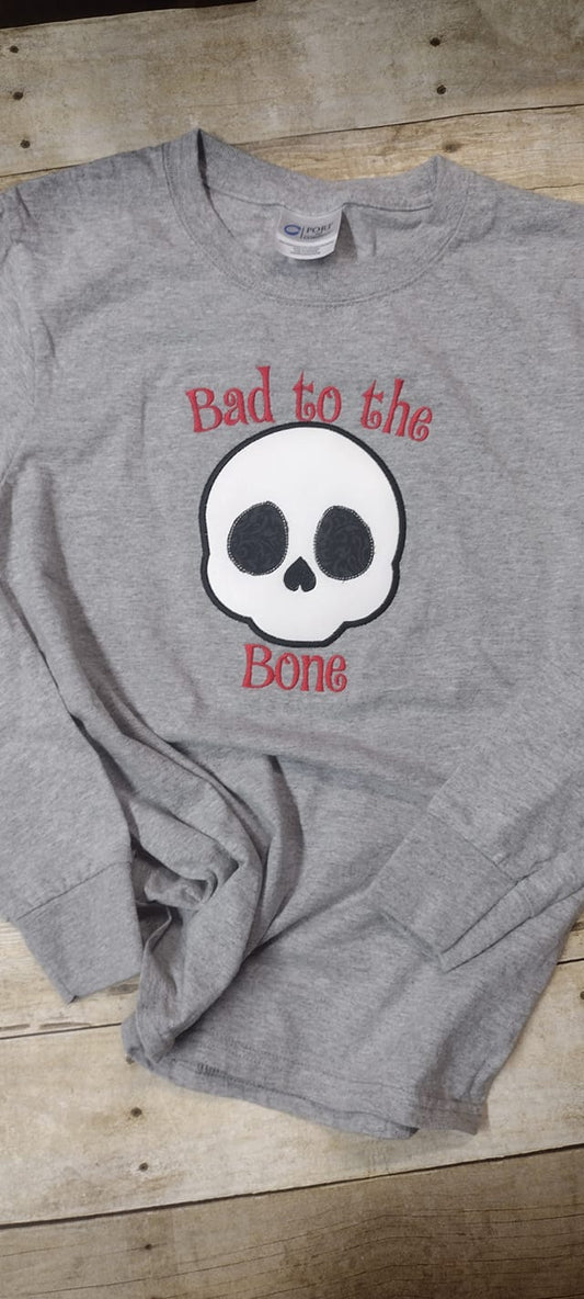 Halloween Skull Applique