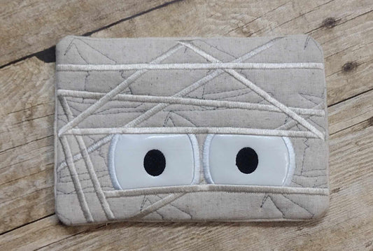 Mummy ITH Mug Rug
