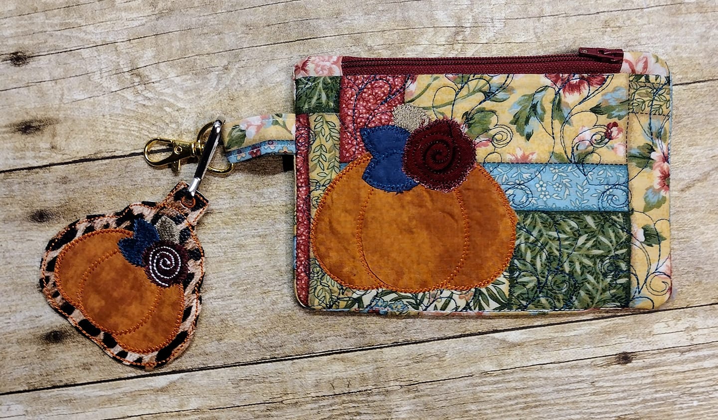 ITH Pumpkin Zip Zipper bag