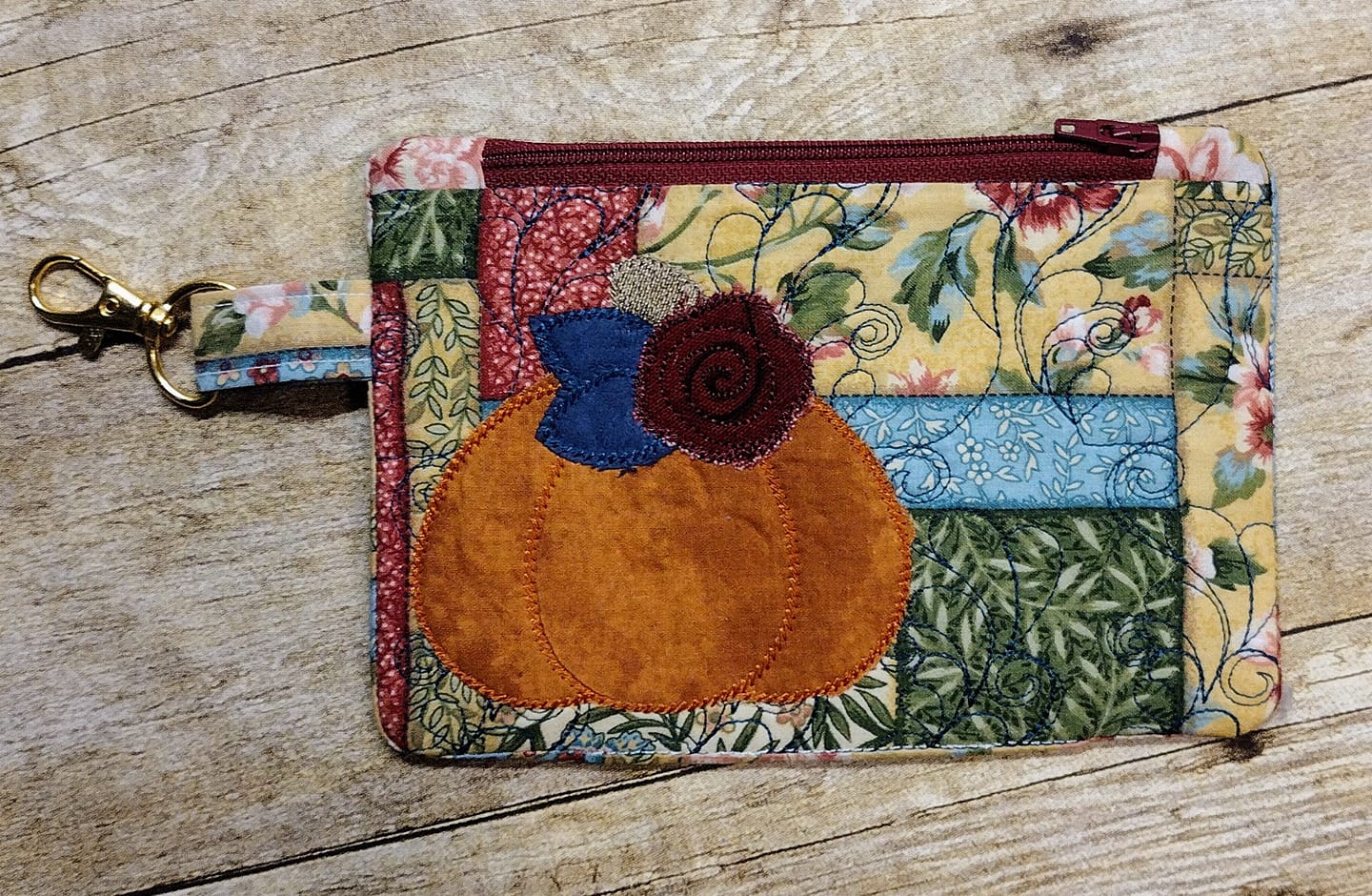 ITH Pumpkin Zip Zipper bag