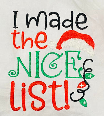 I  made the nice list Christmas Design