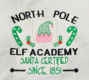 Elf North Pole Academy Applique