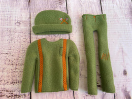 Lumberjack Set Elf ITH Sweater Pants Beanie